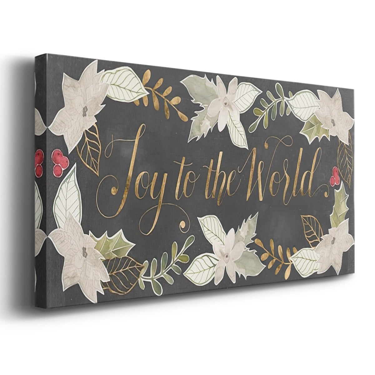 Gilded Christmas Collection D- Gallery Wrapped Canvas