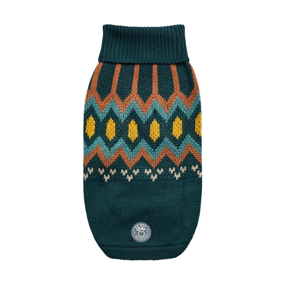 GF Pet Heritage Sweater - Teal - 3XS