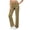 Yellow 03, variant on Black White Striped Pants for Women, Fold Over Elastic Waist Long Trousers, Straight Leg Casual Stretch with No Pockets
