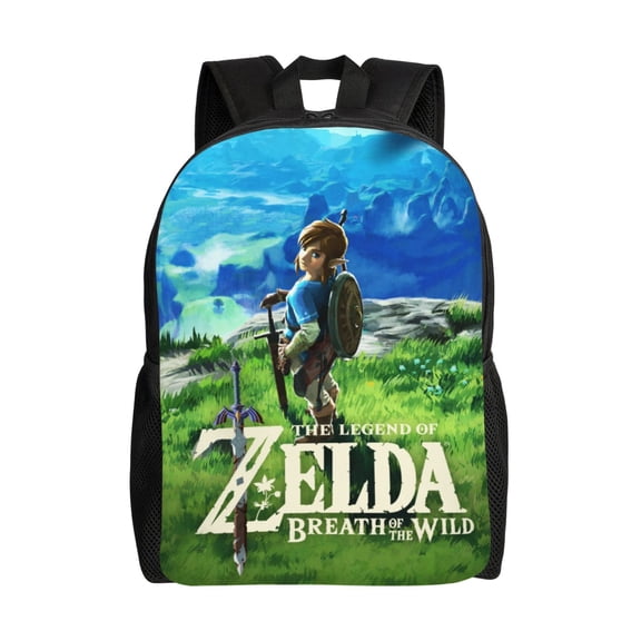 Zel-da Breath of Wild Lightweight Backpack Laptop Shoulder Bags Daypack Bookbag Travel Women Men