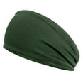 thumbnail image 3 of Diadema Hombres Mujeres Fitness Sweatband Elástico Correr Secado rápido Ejército Verde Verde, 3 of 4
