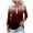 Wine, variant on Scyoekwg 3/4 Sleeve T Shirts for Women Zipper Turndown Collar Tops Lightweight Tops for Women Trendy Tshirt Gradient Color Dressy Casual Blouse Loose Blouses (Pink,M)