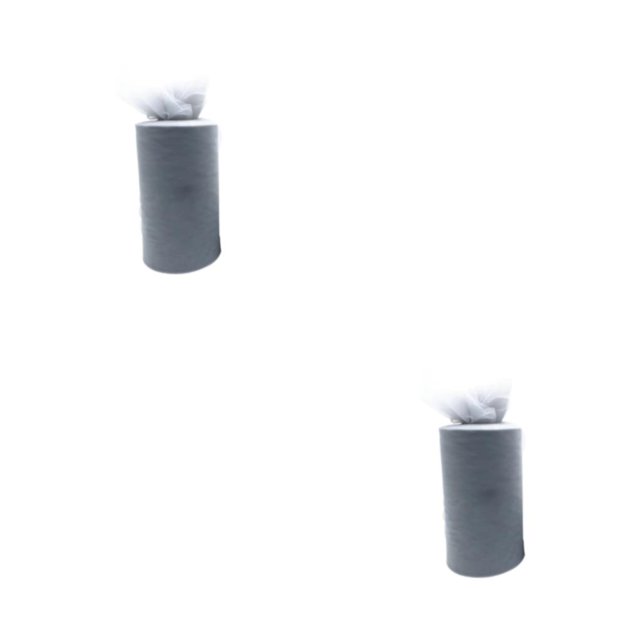Maytalsory Polyester Durable And Reliable White Roll Wrist Tulle Essential For DIY Weddings Roll Tulle light grey 2Set