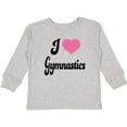 thumbnail image 3 of Inktastic I Love Gymnastics Girls Long Sleeve Toddler T-Shirt, 3 of 5