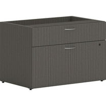 HON Mod Low Personal Credenza 30" x 20" x 21" - 2 - Material: Steel Ball Bearing - Finish: Slate Teak Laminate