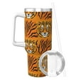 thumbnail image 2 of Sikiie Tiger Insulated Stainless Water Bottle Lid Travel Mug Cup Insulated Tumblers Cup 40oz Ice Bully With Handle, 2 of 8