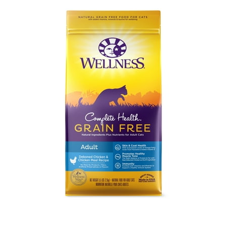 UPC: 0076344092018 | Wellness Complete Health Natural Grain Free Deboned Chicken & Chicken Meal Dry Cat Food  5.5 Pound Bag