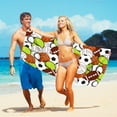 thumbnail image 6 of Zatoumnr Super Lightweight 30x60 Inch Ball Print Microfiber Towel, Sandproof Beach Blanket, Perfect for Travel and Swimming Vacation Necessities Gifts Swim Towels, 6 of 8