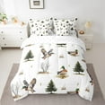 thumbnail image 2 of Erosebridal Wildlife Duck Bed in a Bag, Pine Tree Bed Set, Rustic Animal Reversible Comforter Sets, Breathable Room Decor, 7 Pieces, 2 of 6