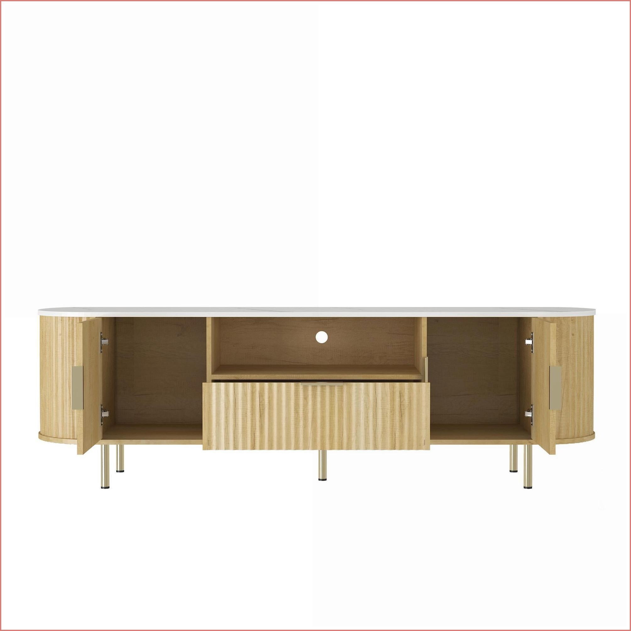 TV Furniture LED Entertainment Center with Storage | Fits 60-69 Inch TVs | MDF