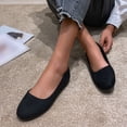 thumbnail image 5 of NOKIO Women'S Suede Loafers Women'S Flat Footwear Ladies Summer Fashion Shallow Mouth Solid Colour Soft Comfortable Flat Heel Round Head Lightweight Single Shoes Casual Shoes, 5 of 6
