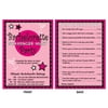 Club Pack of 96 Pink Bachelorette Scavenger Hunt Party Games