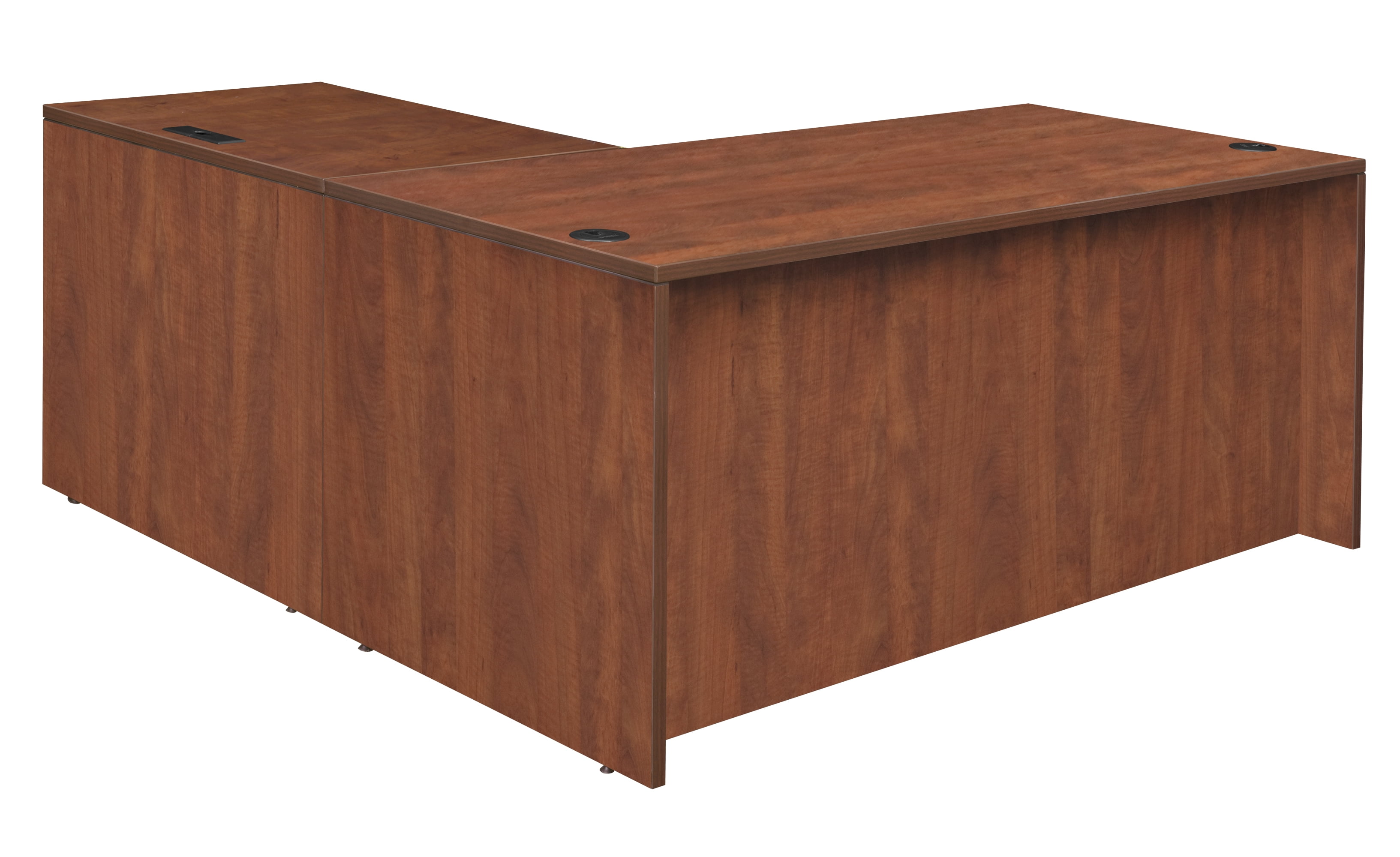Regency Legacy 71" Single Pedestal L-Desk with 47" Return- Cherry