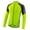 Neon Green, variant on NFTIGB Men's Basic Riding Jerseys Full Zipper Long Sleeves Bike Shirt Reflective Strips Breathable Windbreaker Mountain Biking, Black and Green, Large (10.63 in / 27 cm)