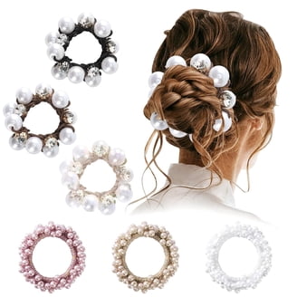 Ponytail Holders Elastic Band Holder Crystal Bead Scrunchie  display picture 2