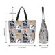 thumbnail image 5 of Balery Dog Bolsa Tote Estilo Estético con Cremalleras, Bolsa de Hombro, Bolsa de Compras Grande y Plegable, 5 of 8