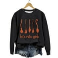 thumbnail image 4 of Halloween Sweaters for Women Halloween Sweatshirts Pullovers T Tops Witch Graphic Sweatshirts Crew Neck Soft Lightweight Long Sleeves Print for Halloween Parties Womens Sweaters, 4 of 5