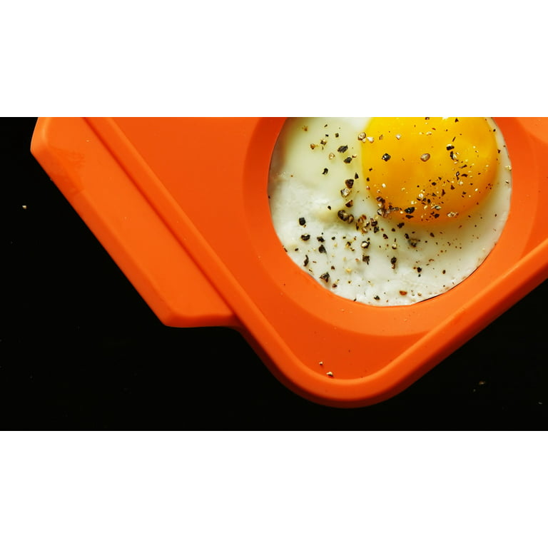 Blackstone Silicone 6 Section Egg Ring Egg Mold Tray in Orange