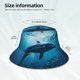 thumbnail image 3 of Balery Ocean Dolphin Fish School Sombreros para el sol para hombre y mujer, sombrero de pescador con UPF 50+, 3 of 6
