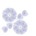 thumbnail image 1 of 10 abanicos de plástico con forma de corazón para bodas, regalos de fiesta (blancos), 1 of 4