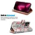 thumbnail image 3 of Wallet Case for iPhone 16 Pro Wallet Case 6.3" 5G (2024), [9 Card Slots] Luxury PU Leather Credit Holder Carrying Folio Flip [Detachable] Kickstand Magnetic Phone Cover & Lanyard [Marble], 3 of 5