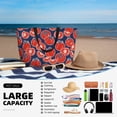 thumbnail image 5 of Xecao Hand Drawn Tomatoes for versatile beach bag for women includes zipper pockets and waterproof material, ideal for vacations and adventures., 5 of 7