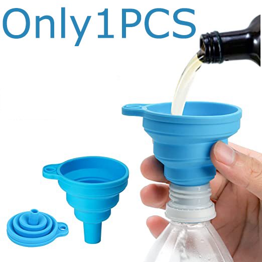 Mini Portable Foldable Silicone Funnel Silicone Funnel Kitchen