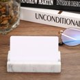 thumbnail image 4 of Business Card Holder for Desk, Marble Business Card Holders Stone Card Stand Organizer Cards, White, 4 of 5