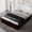 Espresso, variant on Euroco Wood Queen Size Platform Bed with 6 Drawers, White