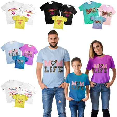 

Happy Mother s Day Unisex Graphic Tee Shirts Loose Tops Sizes Kids-Adult Unisex