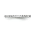 thumbnail image 4 of 14K White Gold Ring Band Wedding Diamond Round , Size 9, 4 of 7