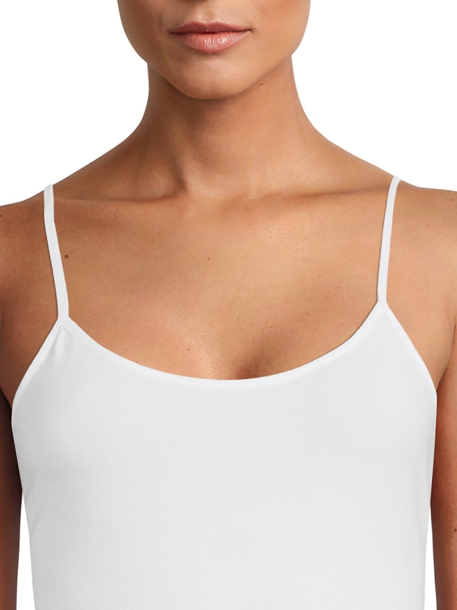 Time and Tru Women's Adjustable Strap Cami, 5-Pack