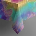 thumbnail image 5 of Colorful Tie Dye Pattern Square Tablecloth,Waterproof Square Table Cover,Wipeable Spillproof Washable Table Cover for Home Kitchen Party Decor 42"X42"(107x107cm), 5 of 6