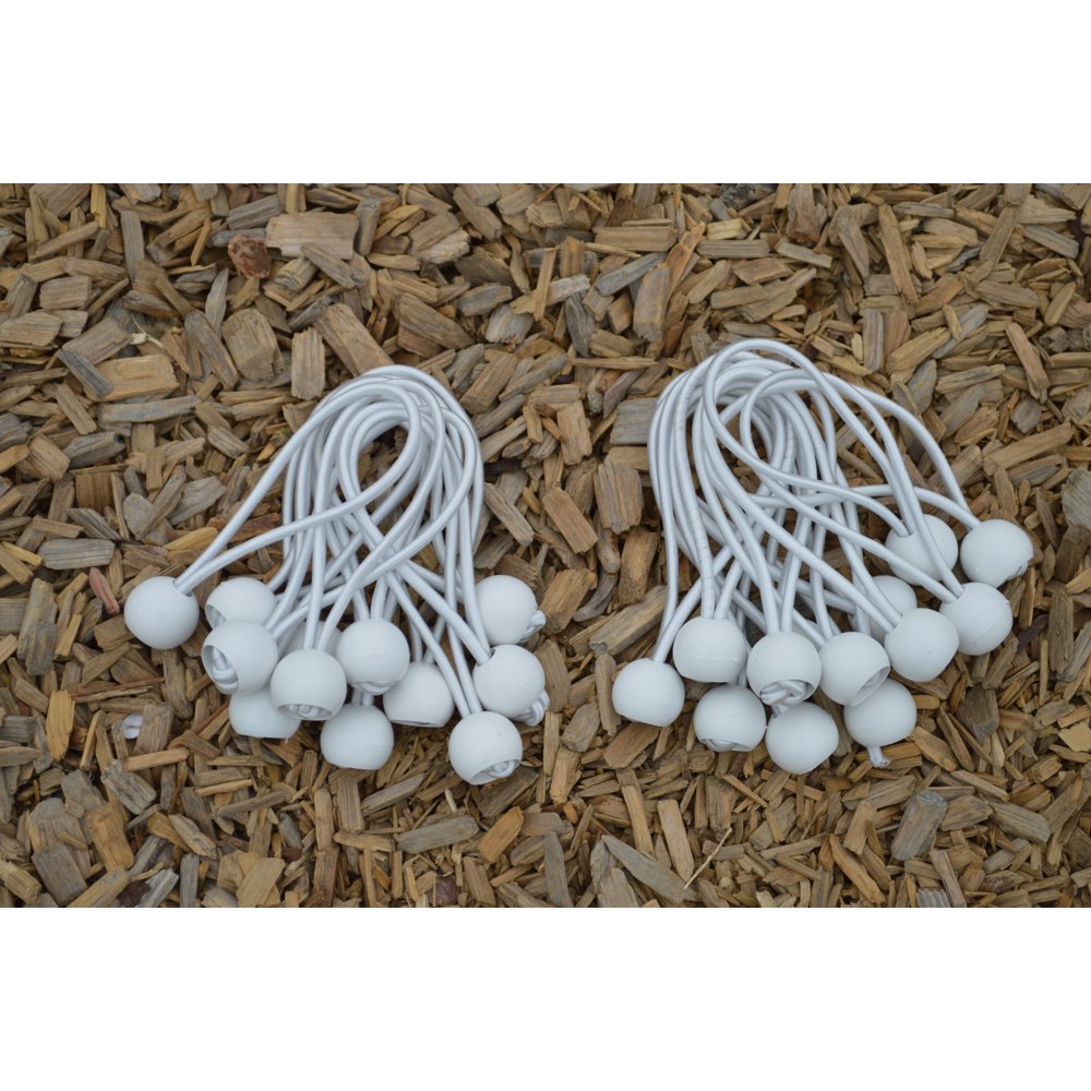 Ball Bungees, Replacement Ball Bungees White 25pk