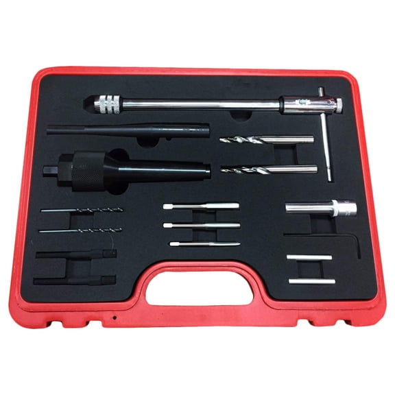 Broken Damaged Glow Plug Removal Remover Drill  Wrench Car Garage Tool Set