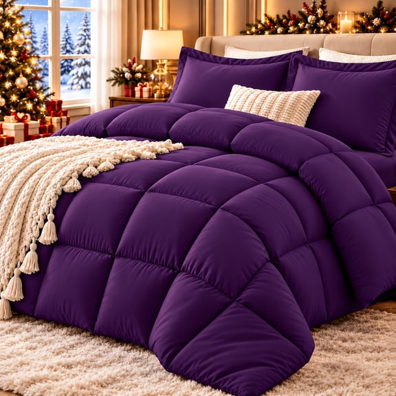 2Pcs Twin Quilted Comforter Set