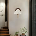 thumbnail image 2 of Unique Elegant Conical Ivory Ceramic Wall Sconce, Wall-Mounted Sconce, Sturdy Wall Light, Indoor Sconce for Bathroom, Bedroom, Living Room, Entryway, 2 of 8