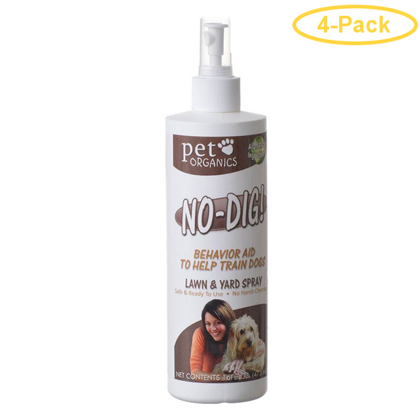 Pet Organics No-Dig Lawn & Yard Spray for Dogs 16 oz - Pack of 4