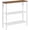 Walnut + White, variant on 29.5" Narrow Console Table, 3 Tier Entryway Table with Shelves, Thin Sofa Table, Behind Couch Table, Display Side Table, for Hallway, Entrance, Living Room, White WW73XG01