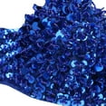 thumbnail image 6 of LiiYii Women's Sparkly Sequins Bra Top Rave Dance Belly Dancing Crop Tops Push Up Corset Bra Party Blue 38/85, 6 of 6