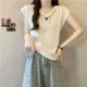 thumbnail image 4 of Camiseta adelgazante con cuello en V para mujer, top de color liso para el verano de 2024, ropa de nuevo estilo que adelgaza tu silueta, 4 of 4