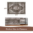 thumbnail image 2 of -Runner Rug X Rugs for Living Room- Machine Washable Rug-Soft Living Room Rug-Vintage Non Slip Carpet-Rugs for Bedrooms Dining Office, 2 of 7