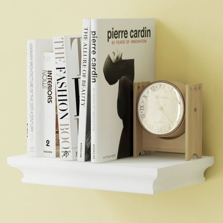 Traditional Small Wall Shelf Ledge Crown Molding Design 12 Inches Traditional Small Wall Shelf Ledge Crown Molding Design 12 Inches Wide 8 Deep