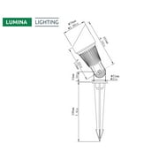 5W Landscape Spotlights (2-Pack) | Low Voltage Outdoor Spot Lights - 12V 3000K Outdoor LED Spotlight | Landscape Spotlight for House Lighting Tree Lighting | MR16 5W LED Bulb (Bronze)