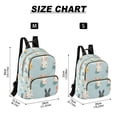 thumbnail image 2 of FORMRS Mini Backpack Purse for Women Travel Daypack Casual Shoulder Bag, Green Cute Rabbits, 2 of 7