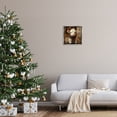 thumbnail image 2 of Stupell Industries White Calf with Holiday Lights Animals Painting Gray Floater Framed Canvas Art Print Wall Art, 18 x 18, 2 of 9