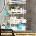 thumbnail image 2 of Estante Organizador Para Baño Sobre El Inodoro De 3 Niveles Modelo Blanco, 2 of 4