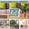 thumbnail image 5 of Indoor Outdoor Wireless Thermohygrometer Temperature Humidity Monitoring Weather Clock Digital Hygrometer, 5 of 5