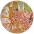 thumbnail image 2 of Unique Loom Whimsy Kids Collection Area Rug - Flower (2' 2" Round Multi/Red), 2 of 9