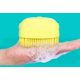 thumbnail image 1 of Cepillo de baño para perros y gatos amarillo, cepillo de silicona para el cuidado, cepillo de masaje para cachorros, cepillo de limpieza de cerdas, dispensador de champú suave, 1 of 5